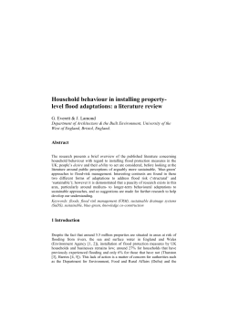 Household behaviour in installing property