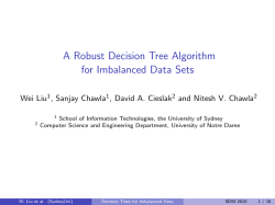 A Robust Decision Tree Algorithm for Imbalanced Data Sets