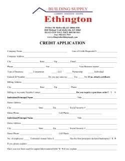 PO Box 381 Shelbyville, KY 40066