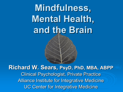 Mindfulness-Based Stress Reduction (MBSR)
