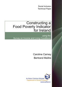 Constructing a Food Poverty Indicator for Ireland
