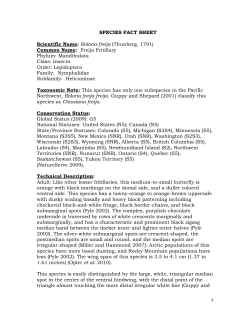 species fact sheet - USDA Forest Service