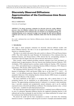 Discretely Observed Diffusions: Approximation of the Continuous