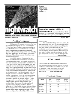 September 2003 - Pomona Valley Amateur Astronomers