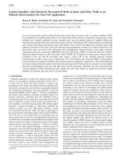 Carbon Nanofiber with Selectively Decorated Pt Both on Inner and