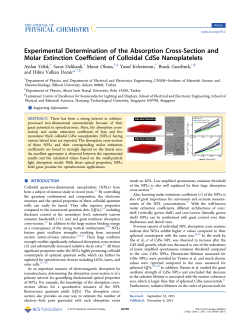 Experimental Determination of the Absorption Cross