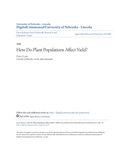 How Do Plant Populations Affect Yield?