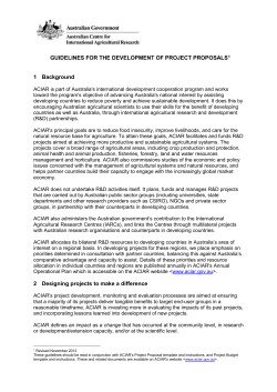 Project Development Guidelines