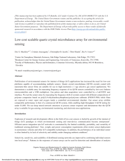 Low-cost scalable quartz crystal microbalance array for