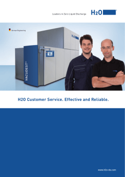 H2O Customer Service. Effective and Reliable.