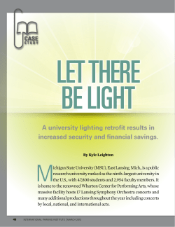 a university lighting retrofit results in increased security and financial