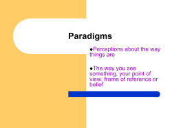 Paradigms - TeacherWeb