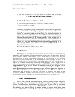 RADIATION HARDNESS OF SILICON DETECTORS FOR
