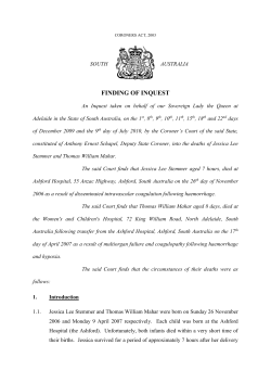 STEMMER Jessica Lee and MAHAR Thomas William