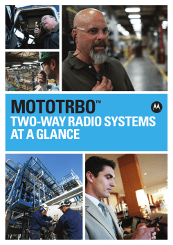 Motorola Solutions MOTOTRBO Two
