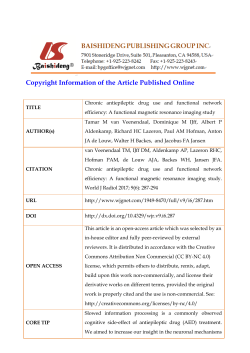 Copyright Information of the Article Published Online TITLE Chronic