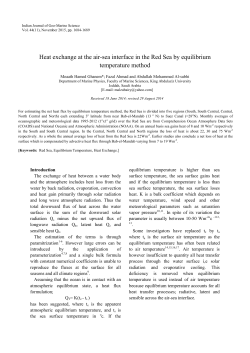Heat exchange at the air-sea interface in the Red Sea by