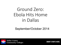 Ground Zero: Ebola Hits Home in Dallas
