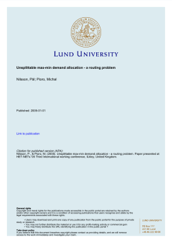 Unsplittable max-min demand allocation