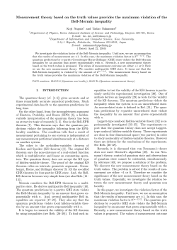 Measurement theory based on the truth values provides