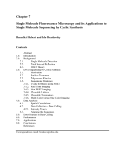 Chapter 9 - Fluorescence resonance energy transfer and its