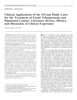 Clinical Applications of the 532-nm Diode Laser for