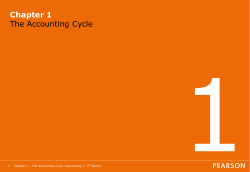The Accounting Cycle