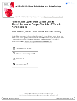 Pulsed Laser Light Forces Cancer Cells to Absorb