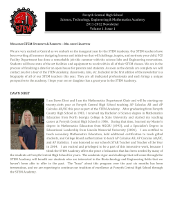 Forsyth Central High School Science, Technology, Engineering