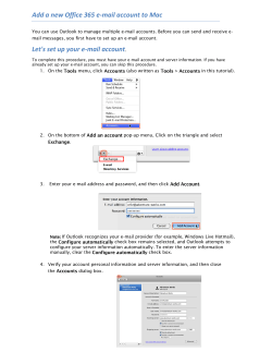 Add a new Office 365 e-mail account to Mac Let`s set up your e