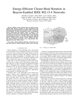 Energy-Efficient Cluster-Head Rotation in Beacon