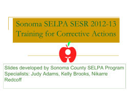 SELPA Training Powerpoint