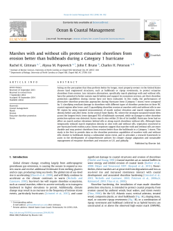 2014-Marshes with and without sills protect estuarine shorelines