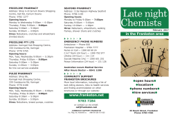 Late night Chemists - Community Support Frankston