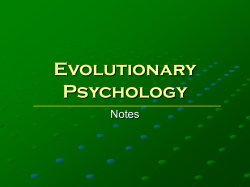 Evolutionary Psychology