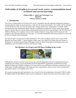 The Beaufort Sea Project