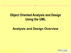 Object Oriented Analysis and Design Using the UML Version 4.2