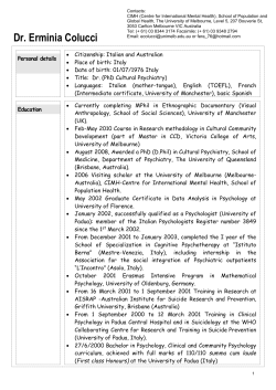 Curriculum vitae - Movement for Global Mental Health