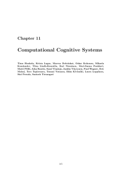 Computational Cognitive Systems