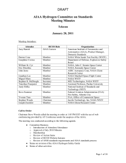 AIAA HCOS Minutes