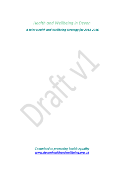 Health and Wellbeing in Devon