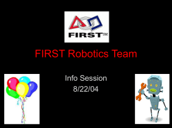 FIRST Robotics Team