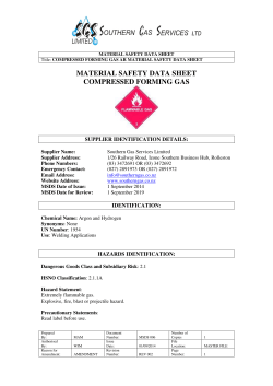 material safety data sheet compressed forming gas