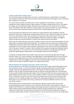 Capital Markets Briefing (Lothar Mentel, CIO)