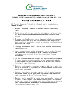 Rules and Regulations - Antrim and Newtownabbey Borough Council