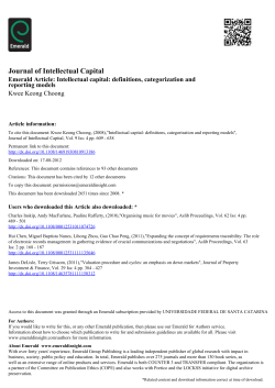 Journal of Intellectual Capital