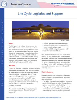 Life Cycle Logistics and Support