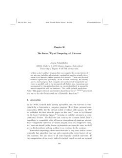 Chapter 20 The Fastest Way of Computing All Universes