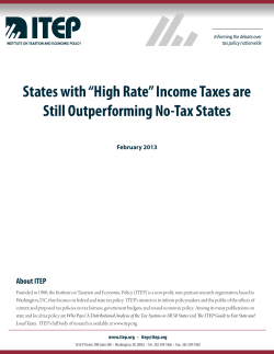 States with "High Rate" - Institute on Taxation and Economic Policy