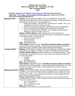 HW Sheet 3 - The Caton School